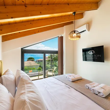 Poseidon Sea View Maisonette With Pool Сasa de vacaciones Nikiana