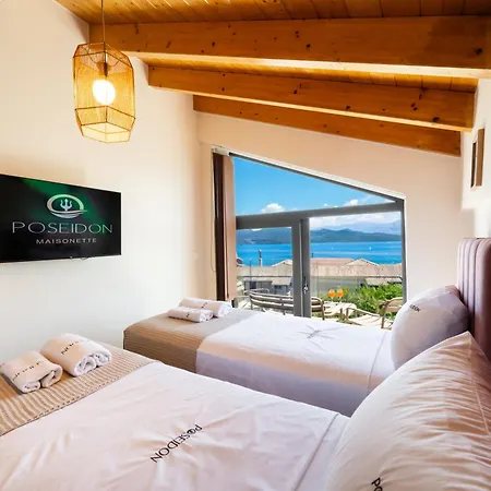Poseidon Sea View Maisonette With Pool * Nikiana