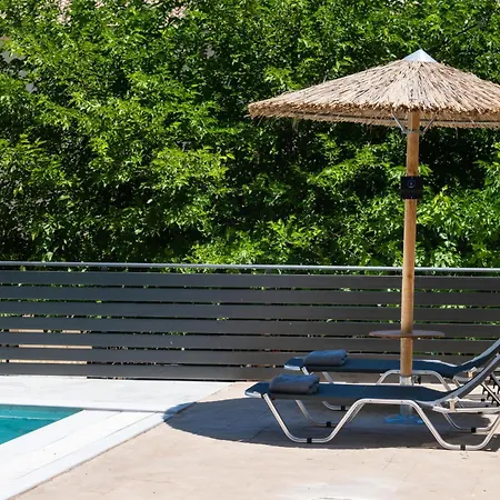 Сasa de vacaciones Poseidon Sea View Maisonette With Pool Nikiana